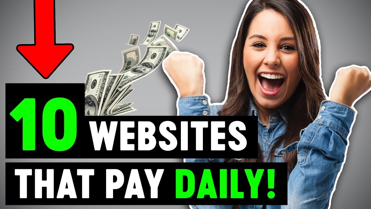 10 Websites That Will Pay You DAILY Within 24 hours! (Easy Work From Home Jobs)